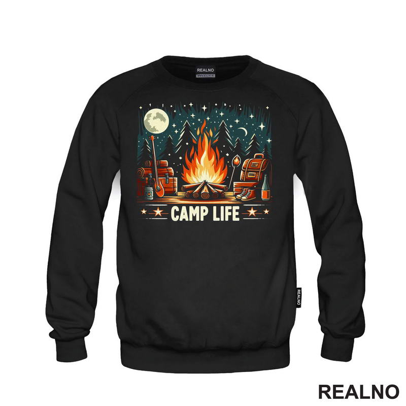 Camp Life - Uljani Crtež - Planinarenje - Kampovanje - Priroda - Nature - Majica