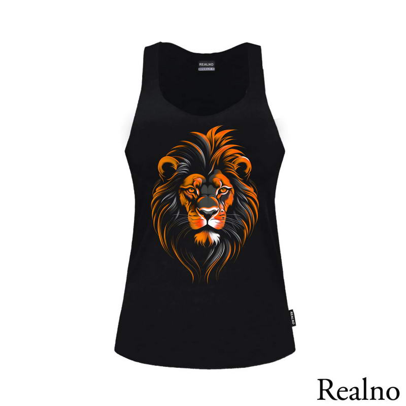 Narandžasta Griva - Lav - Lion - Životinje - Majica