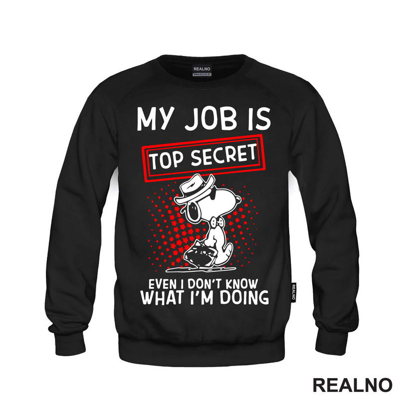 My Job Is Top Secret - Snupi - Humor - Majica