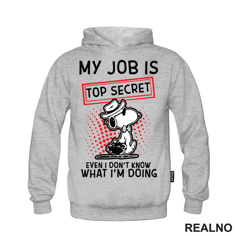 My Job Is Top Secret - Snupi - Humor - Majica