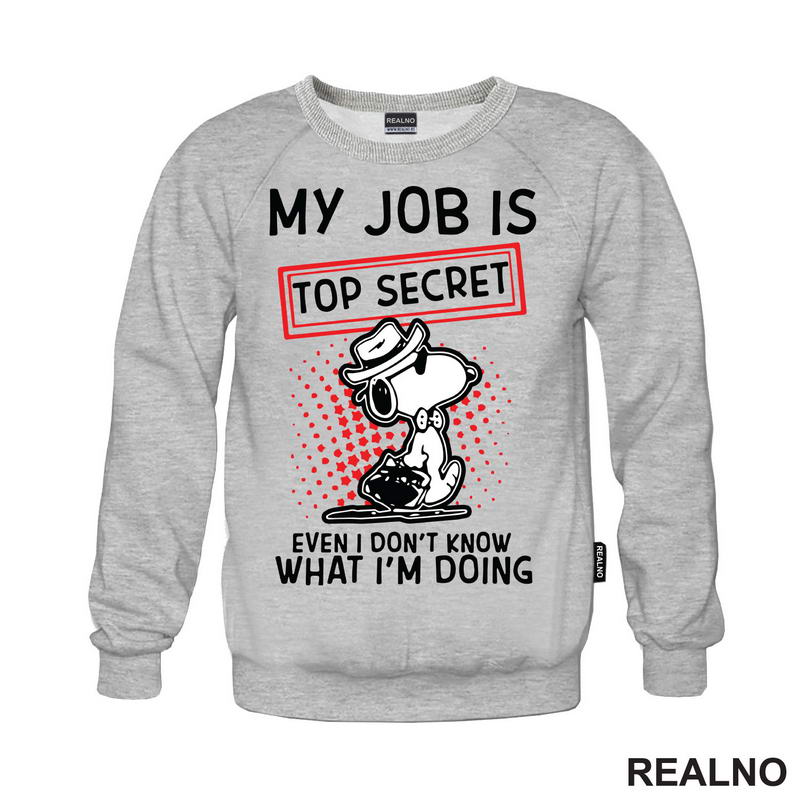 My Job Is Top Secret - Snupi - Humor - Majica