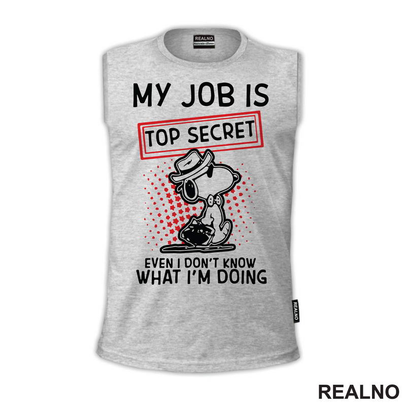 My Job Is Top Secret - Snupi - Humor - Majica