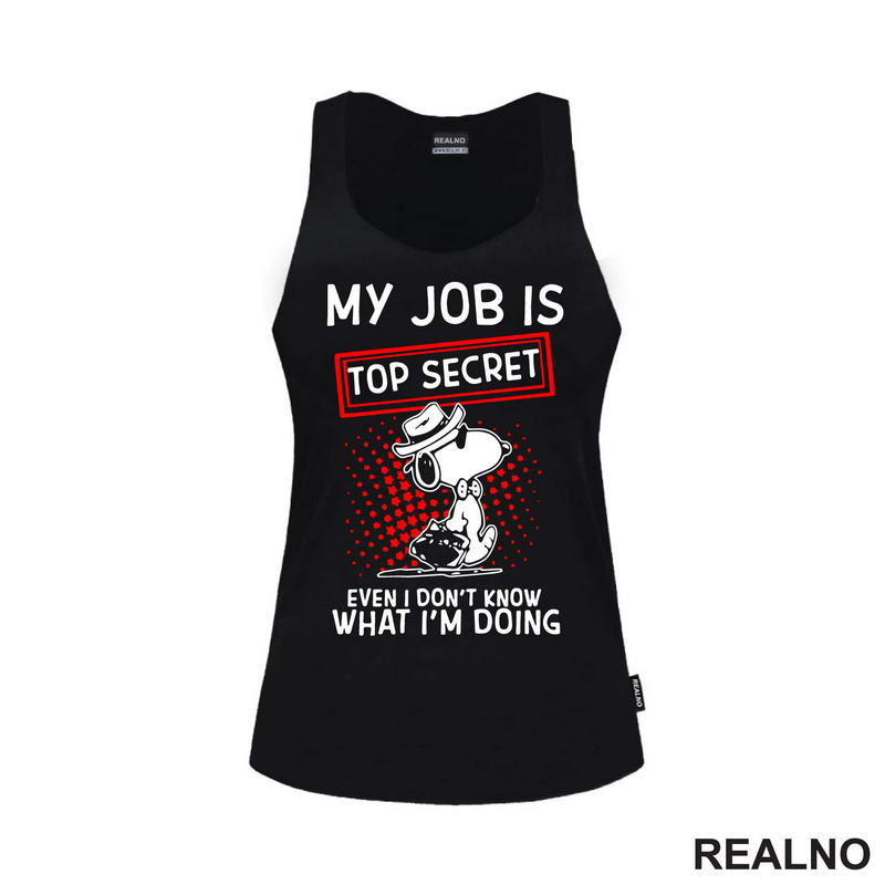 My Job Is Top Secret - Snupi - Humor - Majica
