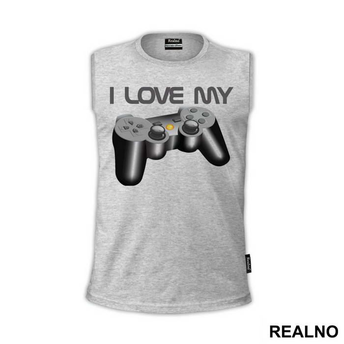 I Love My Play Station - Geek - Majica