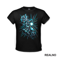 Blue Lines - Kamehameha - Goku - Dragon Ball