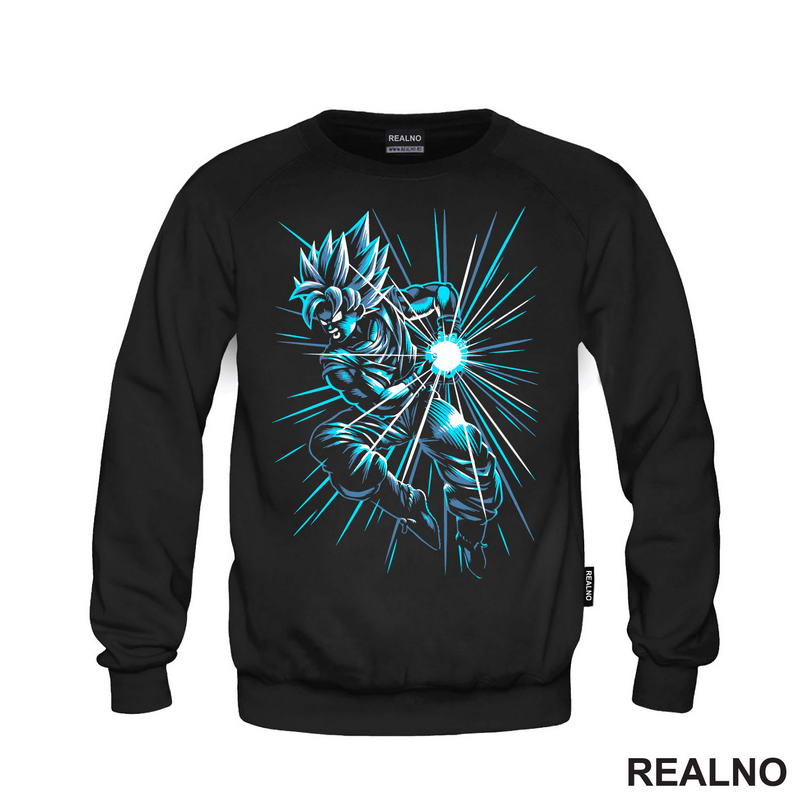 Blue Lines - Kamehameha - Goku - Dragon Ball