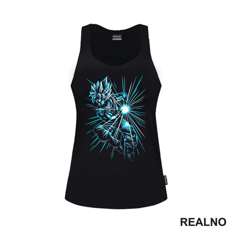 Blue Lines - Kamehameha - Goku - Dragon Ball