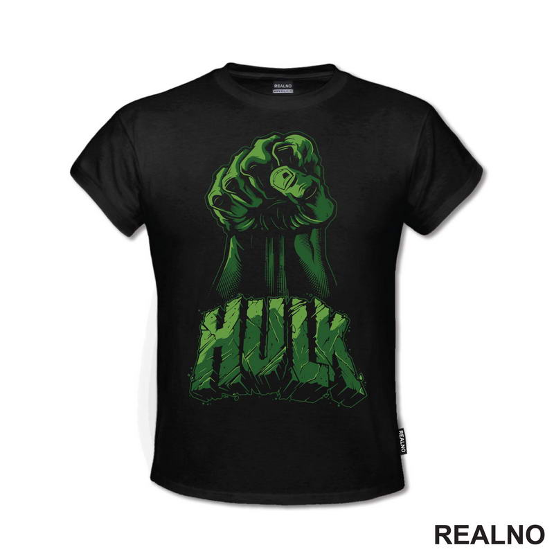 Fist And Logo - Lines - Hulk