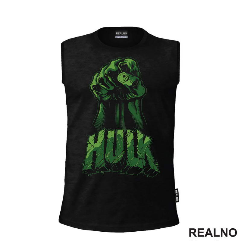 Fist And Logo - Lines - Hulk