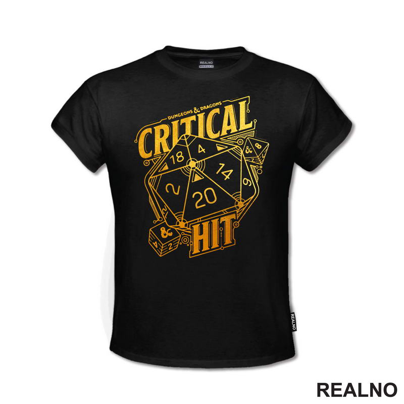 Critical Hit - Golden - D&D - Dungeons And Dragons