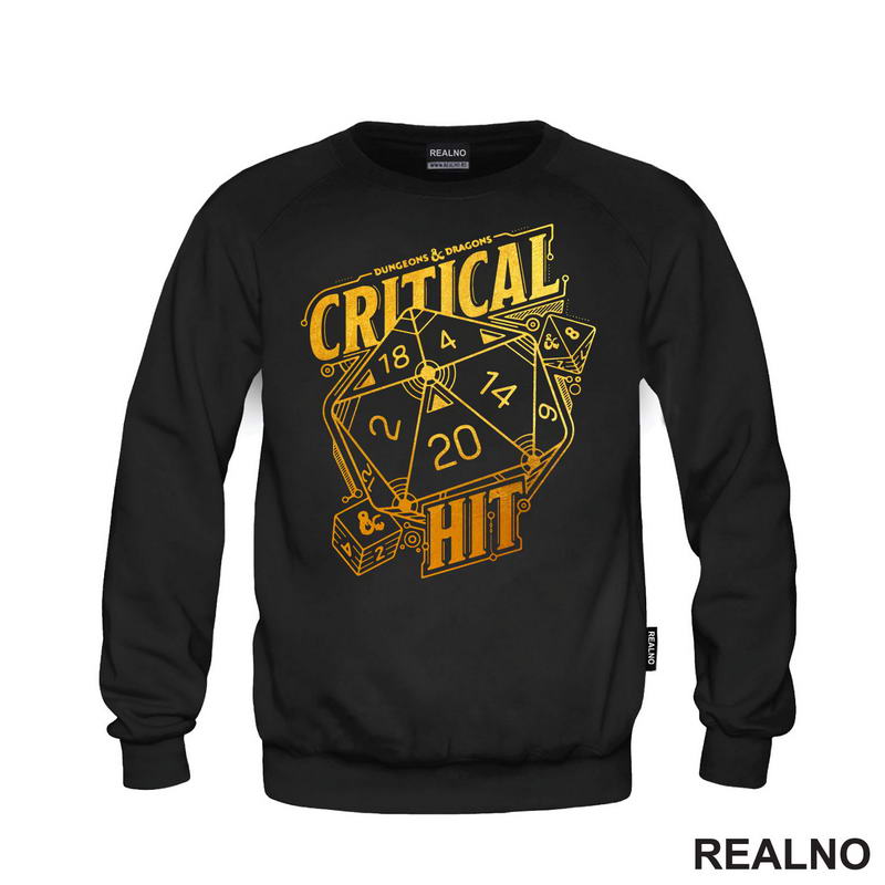 Critical Hit - Golden - D&D - Dungeons And Dragons