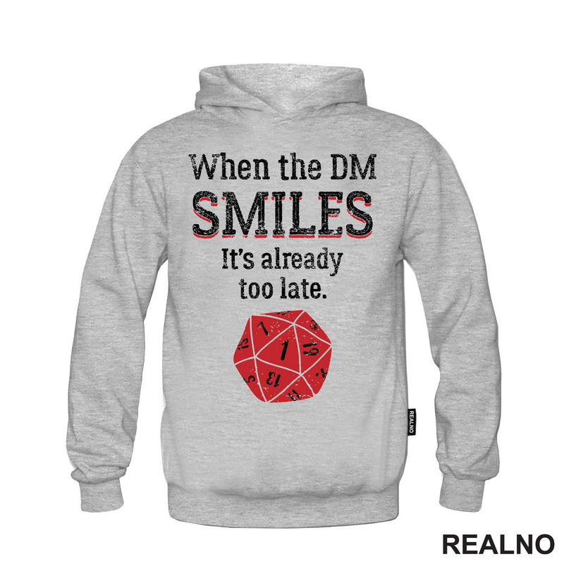 When The DM Smiles It's Already Too Late - Red Dice - D&D - Dungeons And Dragons