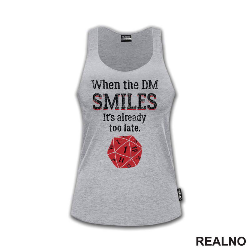 When The DM Smiles It's Already Too Late - Red Dice - D&D - Dungeons And Dragons