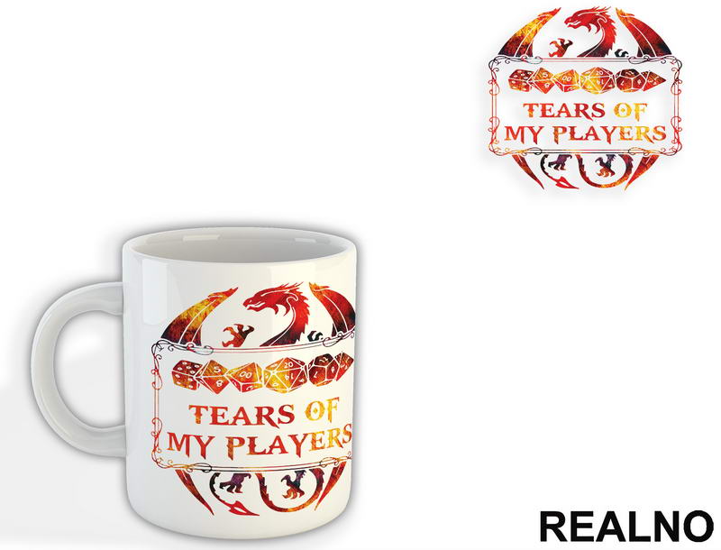 Tears Of My Players - D&D - Dungeons And Dragons - Šolja