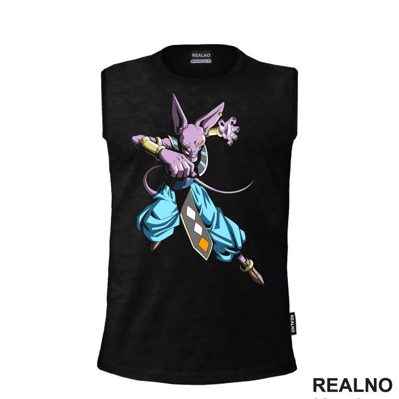 Beerus - Fighting - Goku - Dragon Ball