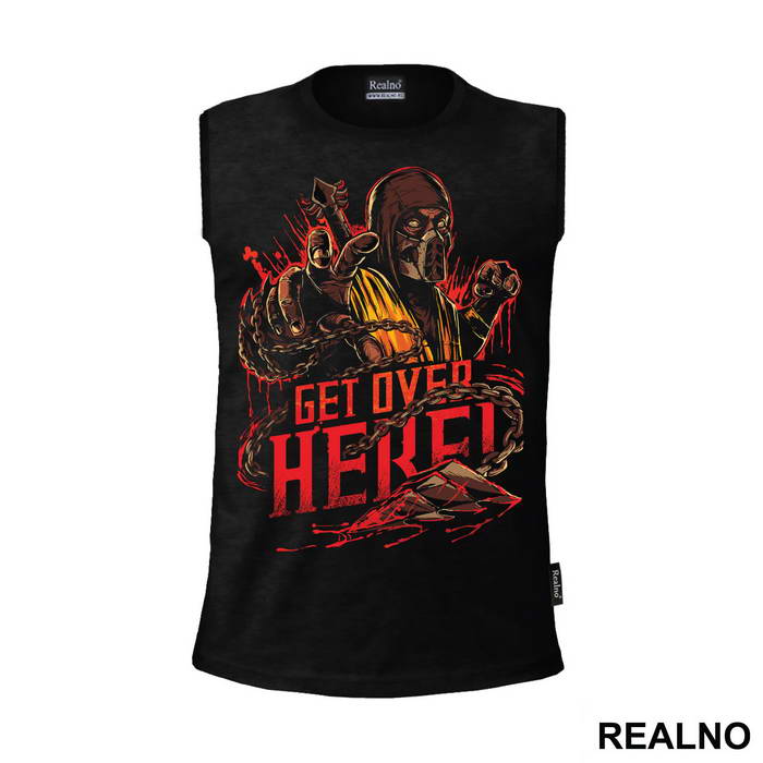 Scorpion Get Over Here Black - Mortal Kombat
