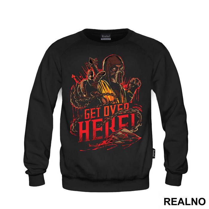 Scorpion Get Over Here Black - Mortal Kombat