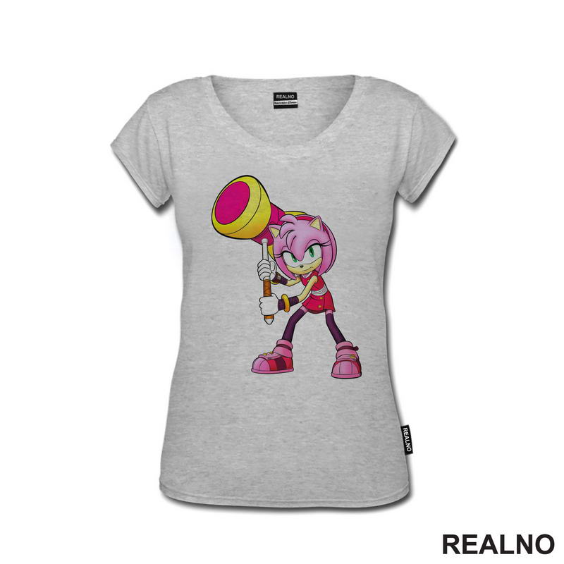 Amy Rose With Hammer - Sonic