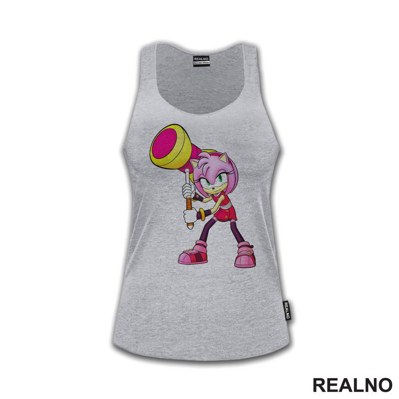 Amy Rose With Hammer - Sonic