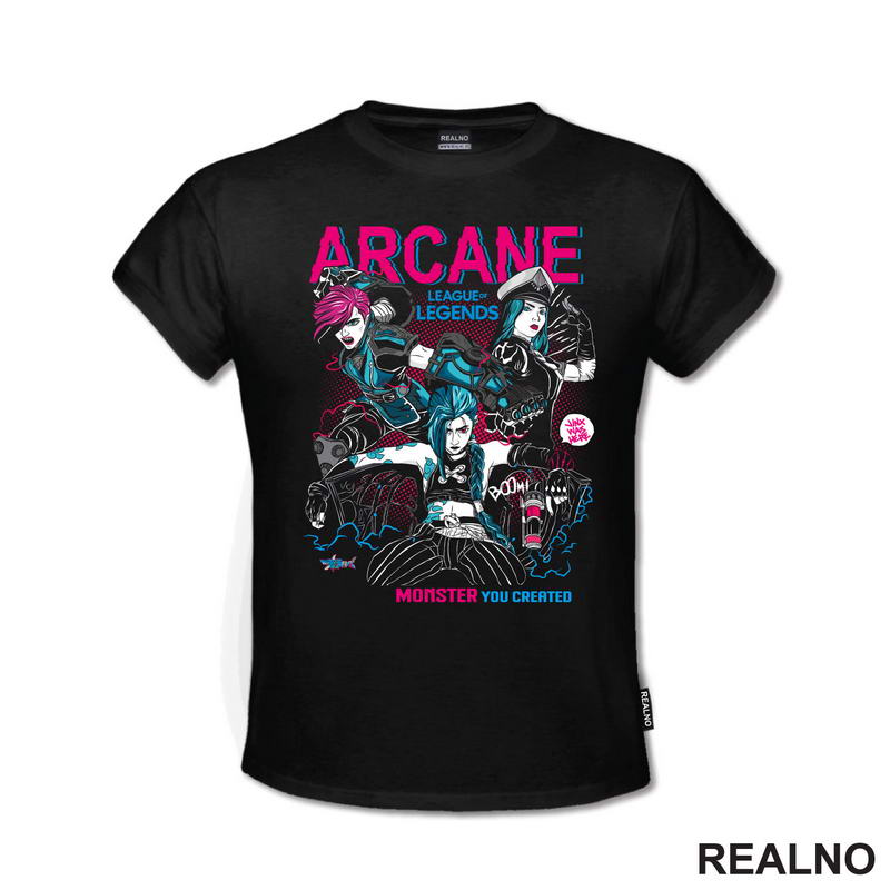 Jinx, Vi And Caitlyn - League of Legends - LOL - Arcane