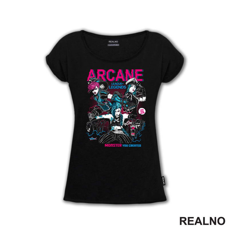 Jinx, Vi And Caitlyn - League of Legends - LOL - Arcane