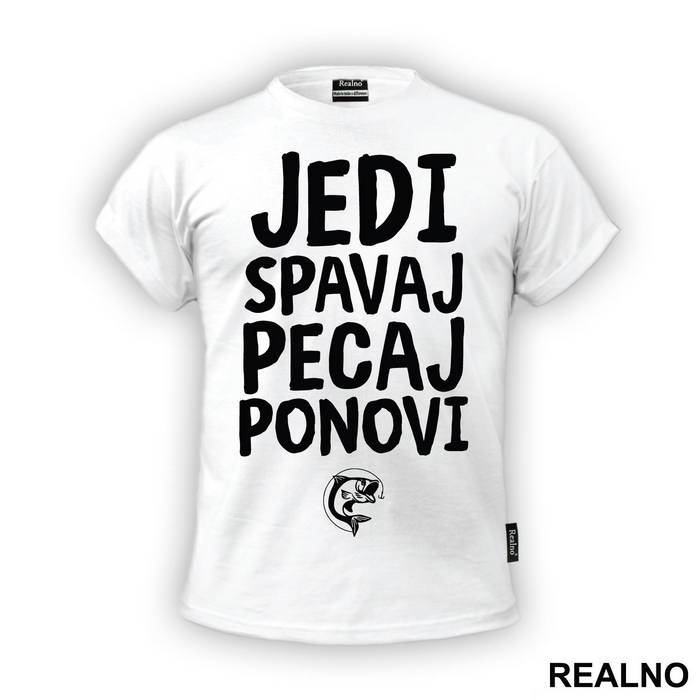 Jedi Spavaj Pecaj Ponovi Mala Riba - Pecanje - Fishing