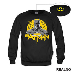 Yellow Moon And Bats - Batman
