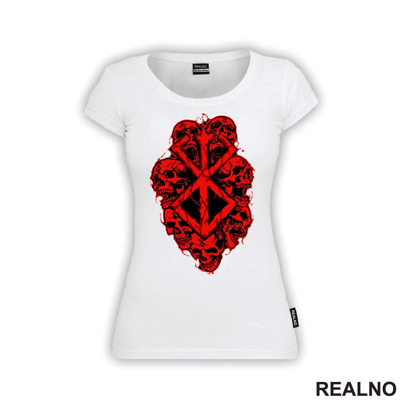 Red Logo And Skulls - Berserk