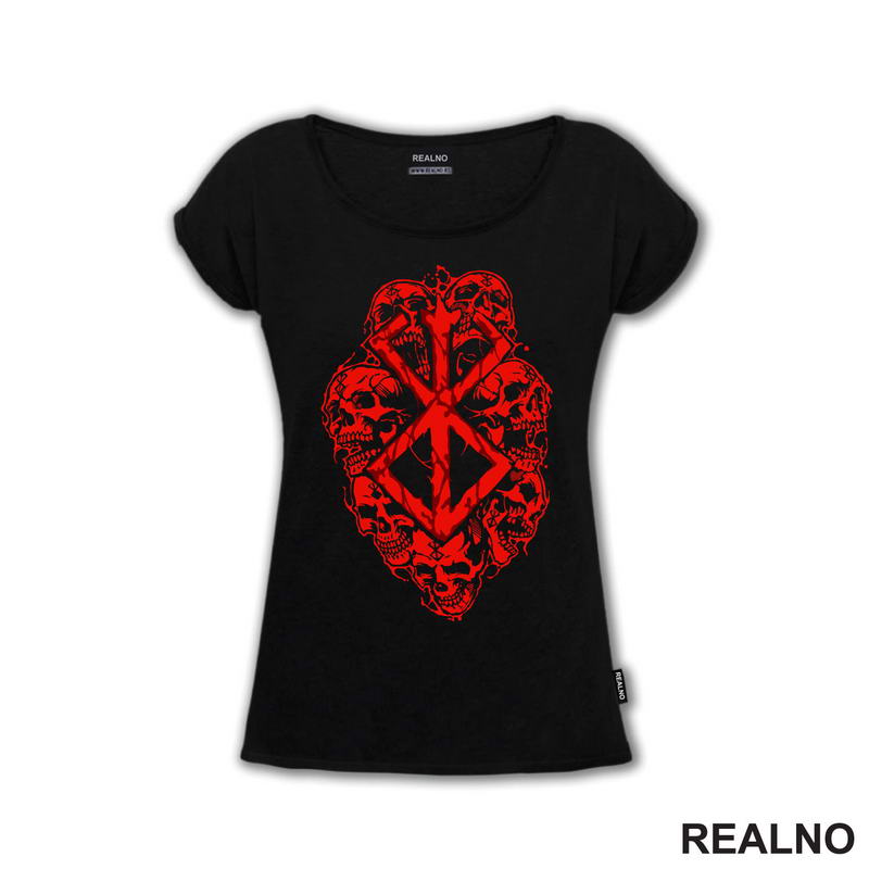 Red Logo And Skulls - Berserk
