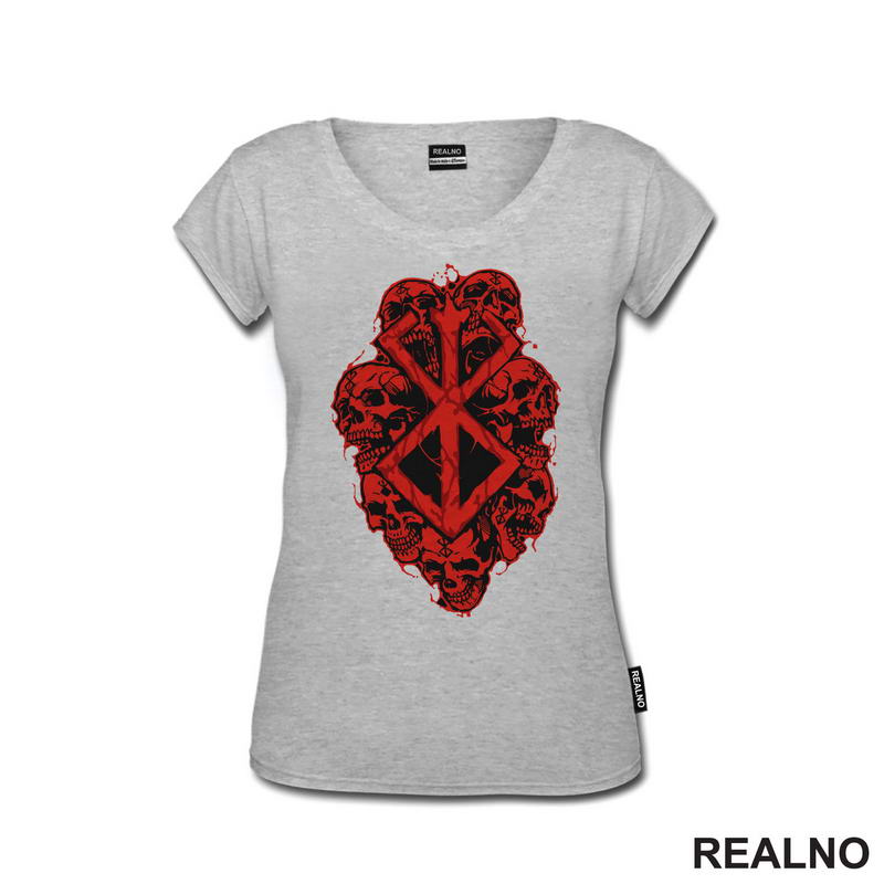 Red Logo And Skulls - Berserk