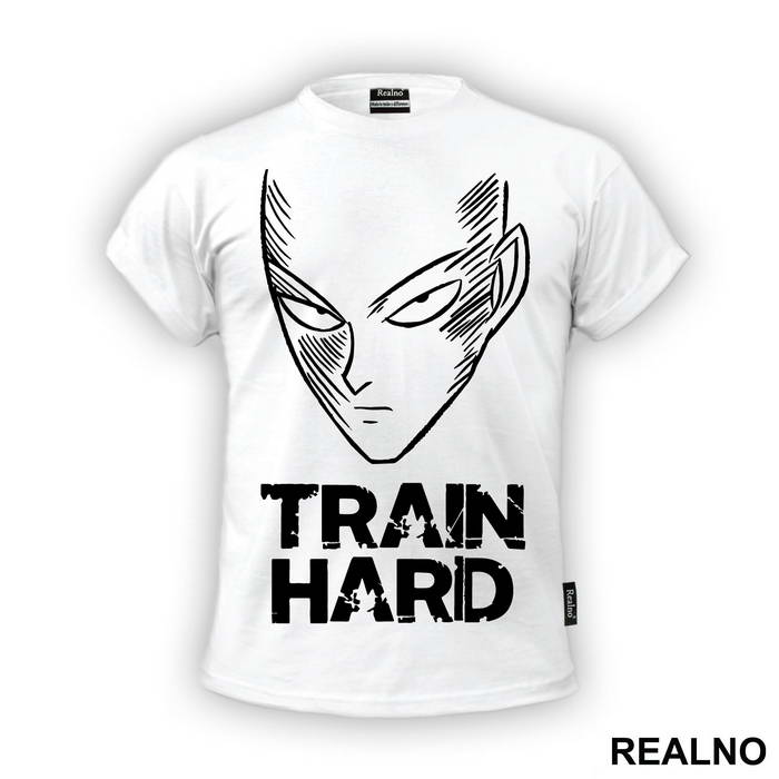 Train Hard Saitama Head - One Punch Man - Majica