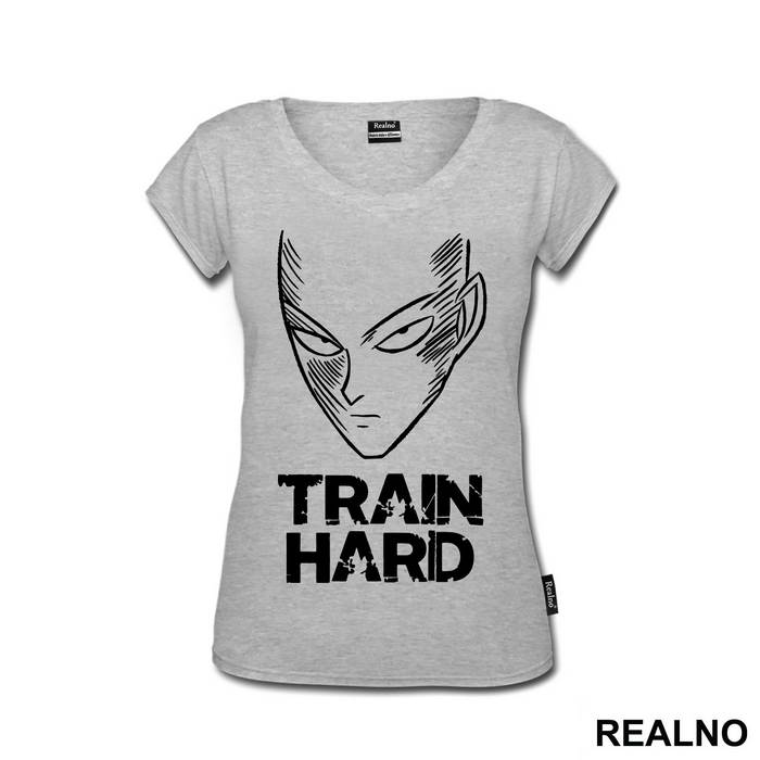 Train Hard Saitama Head - One Punch Man - Majica