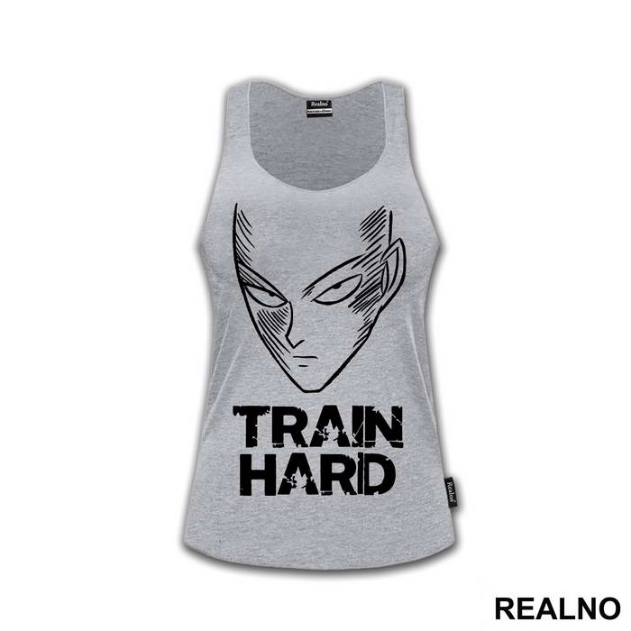 Train Hard Saitama Head - One Punch Man - Majica