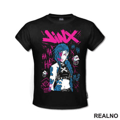 Jinx - Purple Smile - League of Legends - LOL - Arcane