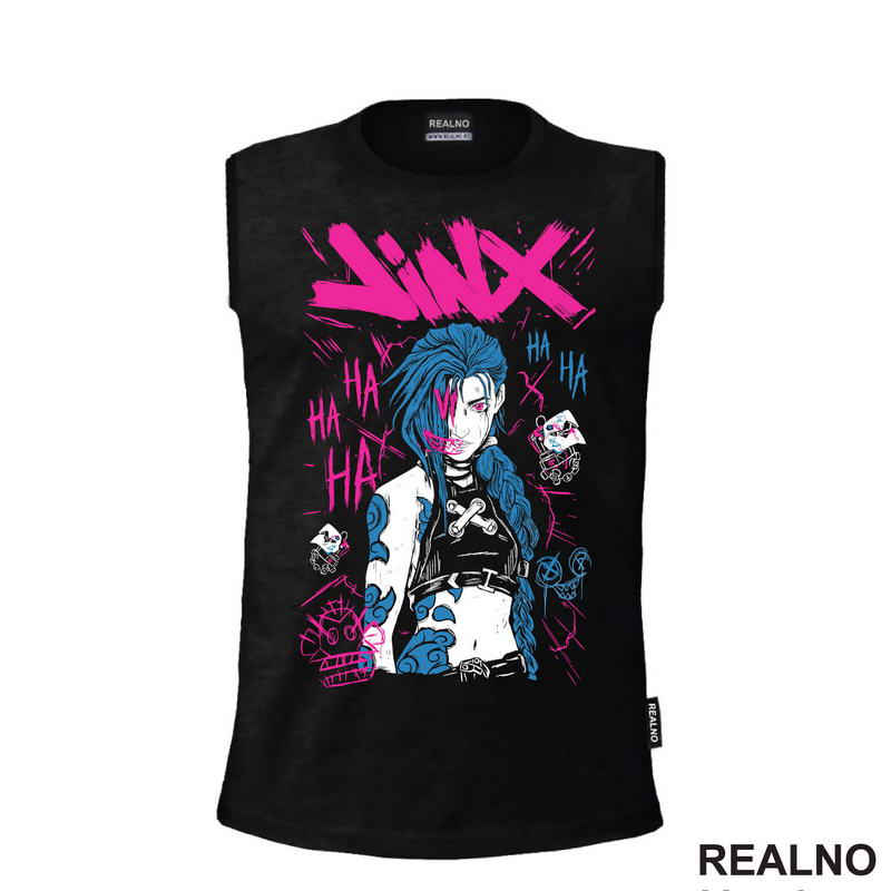 Jinx - Purple Smile - League of Legends - LOL - Arcane