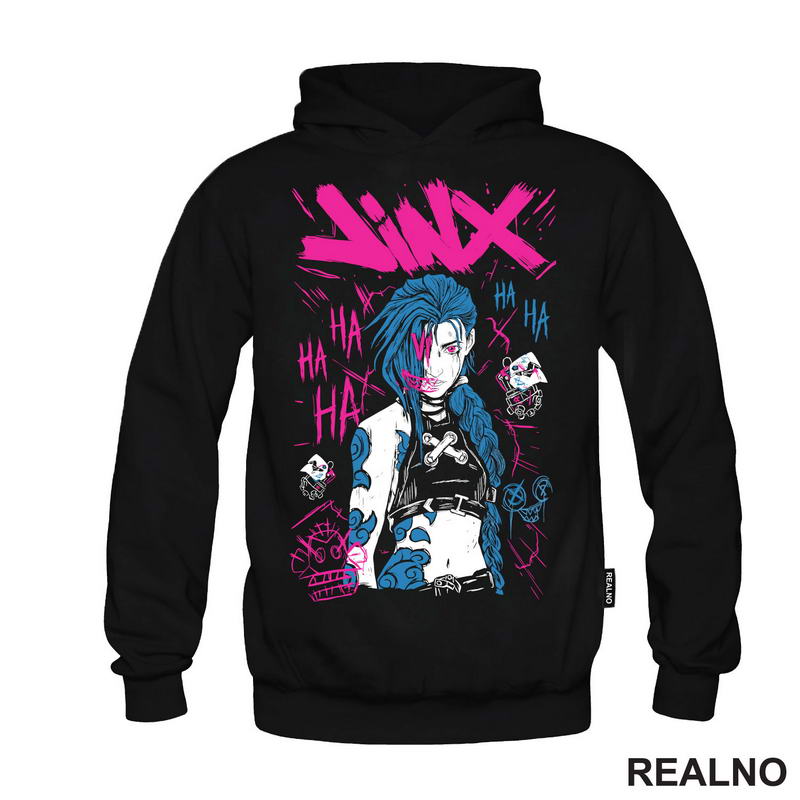 Jinx - Purple Smile - League of Legends - LOL - Arcane