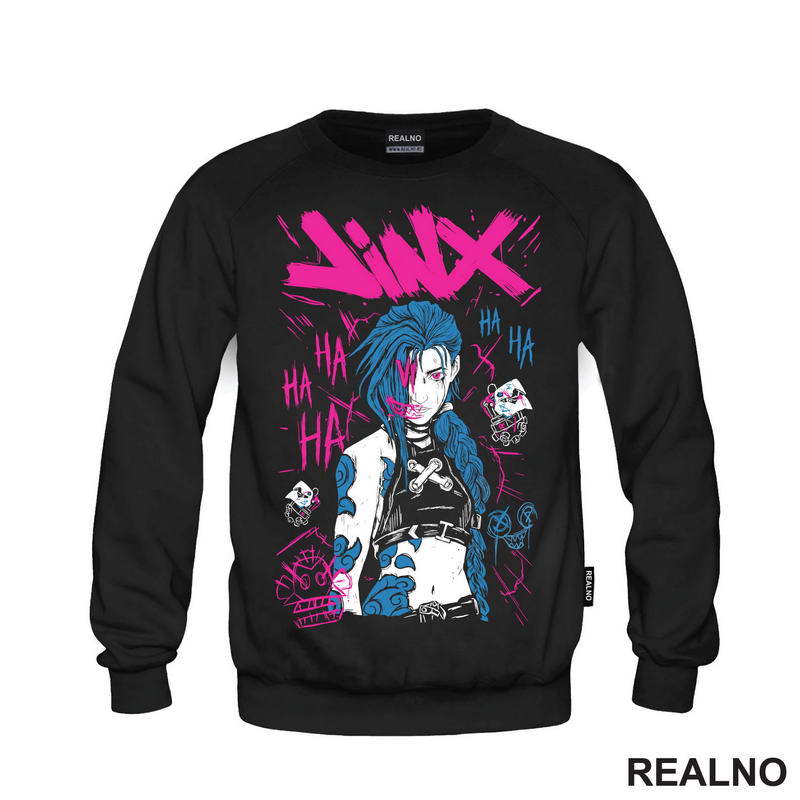 Jinx - Purple Smile - League of Legends - LOL - Arcane