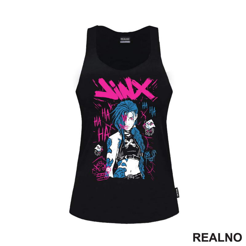 Jinx - Purple Smile - League of Legends - LOL - Arcane