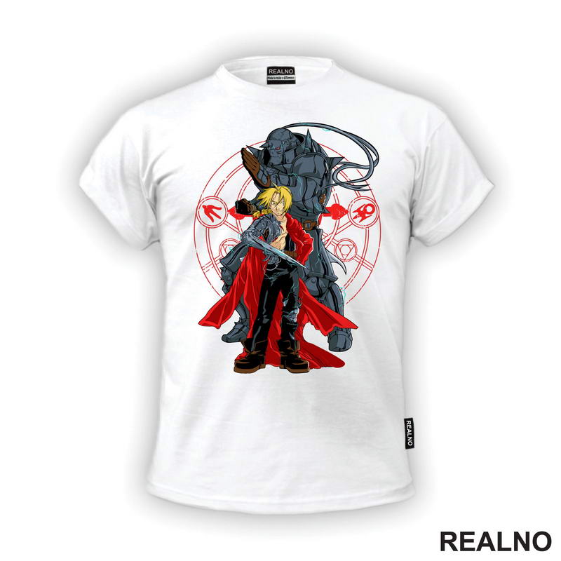 Ed And Alphonse Standing Together - Fullmetal Alchemist - Anime