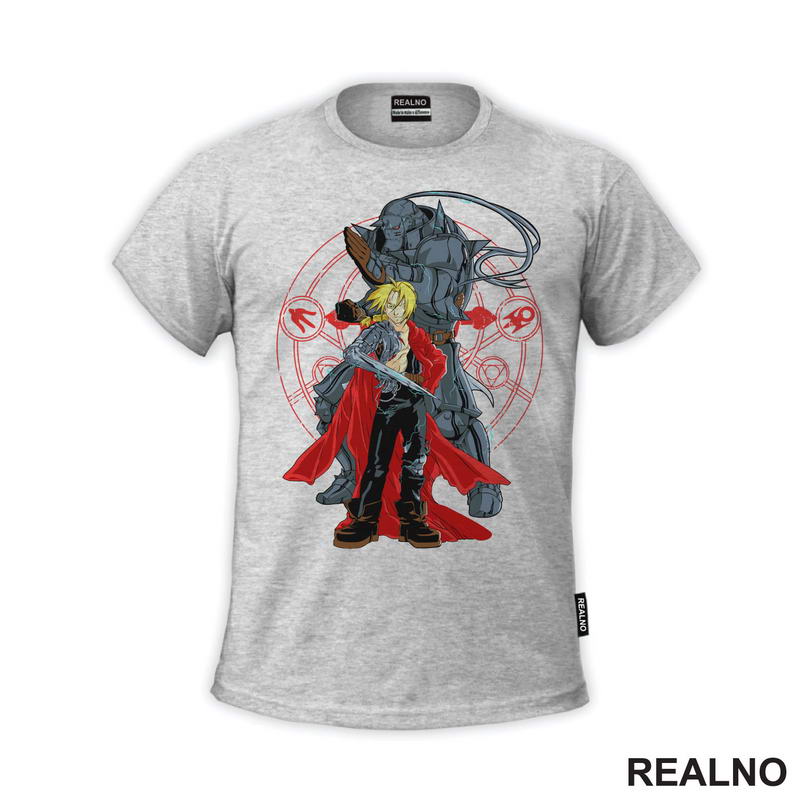 Ed And Alphonse Standing Together - Fullmetal Alchemist - Anime