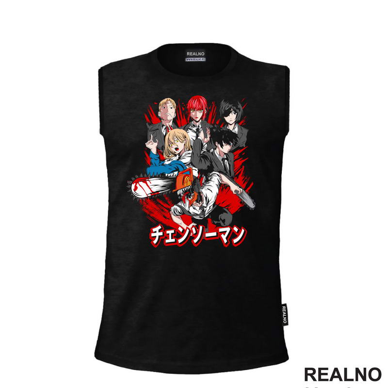 Kishibe, Makima, Himeno, Denji, Power And Aki - Chainsaw Man - Anime