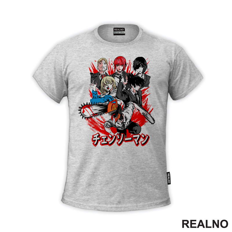 Kishibe, Makima, Himeno, Denji, Power And Aki - Chainsaw Man - Anime