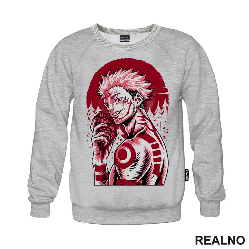 Ryomen Sukuna - Red Moon And Heart - Jujutsu Kaisen