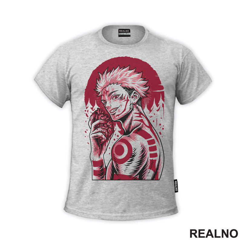 Ryomen Sukuna - Red Moon And Heart - Jujutsu Kaisen