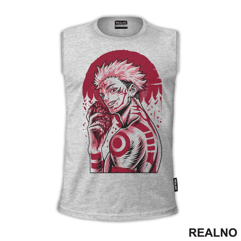 Ryomen Sukuna - Red Moon And Heart - Jujutsu Kaisen