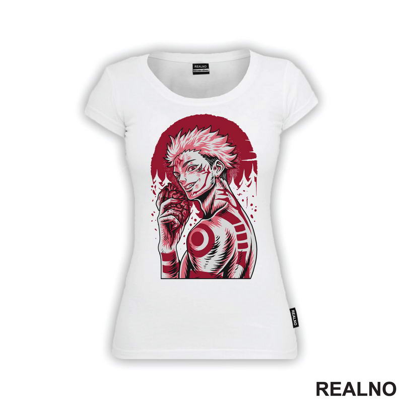 Ryomen Sukuna - Red Moon And Heart - Jujutsu Kaisen