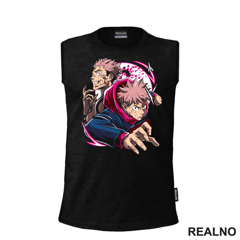 Yuji Itadori And Sukuna - Moon - Jujutsu Kaisen