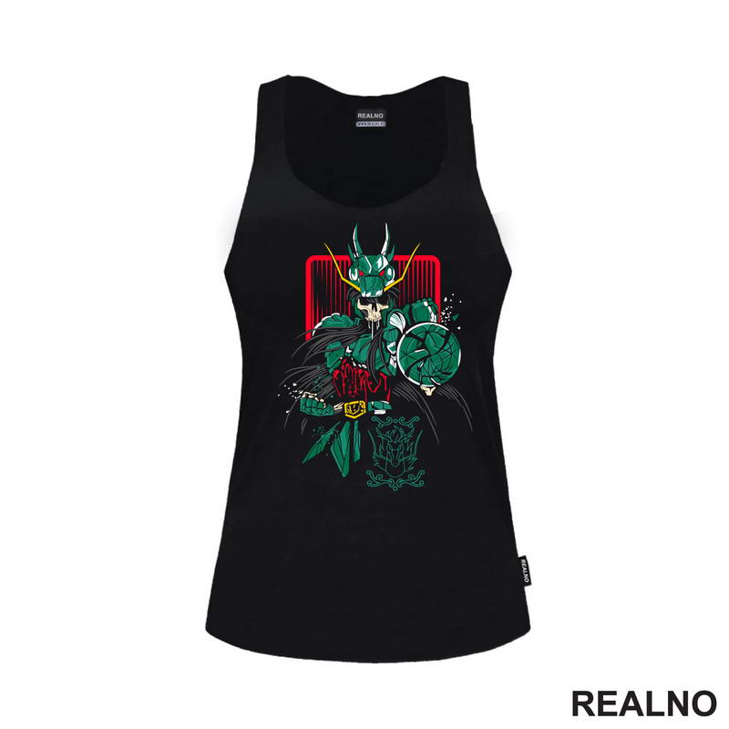 Dragon Shiryu - Skull - Saint Seiya - Knights of the Zodiac - Anime