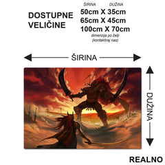 Starscourge Radahn And Malenia - Elden Ring - Podmetač za sto