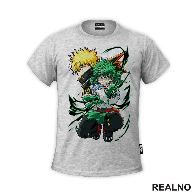 Deku And Bakugo - Green - My Hero Academia